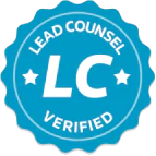 Lead Counsel verified badge showing attorney recognition for Hussain & Gutierrez Law in workers compensation and immigration law.